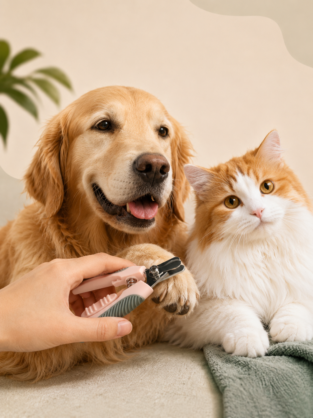 Cortaúñas Zarpeta con Tope de Seguridad para Perros y Gatos